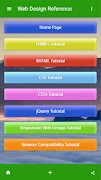 Web Design Tutorial App - HTML - CSS - JavaScript โปสเตอร์