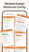 Weekly planner poster