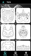 Mask Coloring Sheet 海报