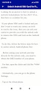 Device sim unlock codes guide screenshot 2