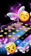 Neon Butterfly keyboard syot layar 1