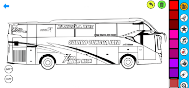 Bus Coloring Pages ảnh chụp màn hình 1