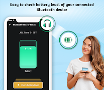 Bluetooth Battery Indicator पोस्टर