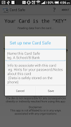 Card Safe ảnh chụp màn hình 2