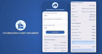 Construction calculator الملصق