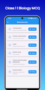 Class 11 Biology MCQ تصوير الشاشة 3