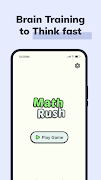 Math Rush - Think Fast poster