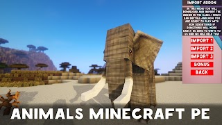 Animals Mod for Minecraft PE پوسٹر