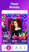 Happy Birthday Photo Frame syot layar 2