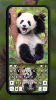 Fundo do Teclado Happy Cute Panda Cartaz