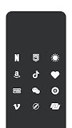 White Flat Icon Pack screenshot 2