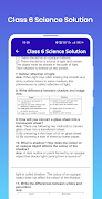 Class 6 Science Solution capture d'écran 4