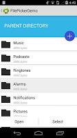 FilePickerDemo screenshot 2