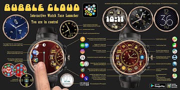 Watch Face Theme Bubble Cloud 截圖 5