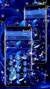 Blue Rose Raindrops Theme screenshot 1