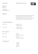 Curriculum Vitae 海報