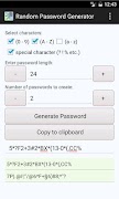 برنامه‌نما Random Password Generator عکس از صفحه