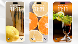 Lemon Aesthetic Lockscreen screenshot 3