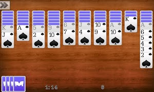 برنامه‌نما Spider Solitaire عکس از صفحه