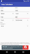 برنامه‌نما Area Calculator عکس از صفحه
