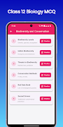 Class 12 Biology MCQ スクリーンショット 4
