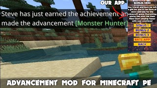 برنامه‌نما Advancement Mod Minecraft PE عکس از صفحه