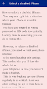 iPhone Unlock codes guide स्क्रीनशॉट 2