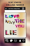 برنامه‌نما Text Photo Collage Maker عکس از صفحه