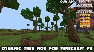 Realistic Tree in Minecraft PE الملصق
