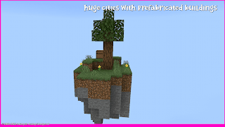 پوستر skyblock maps for minecraft