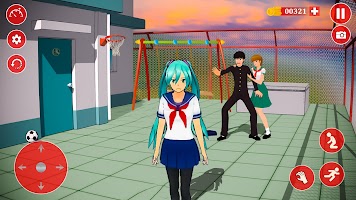 Anime High School Romance Game screenshot 1