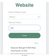 Website builder/ creator Screenshot 1