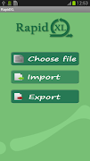 Export Import Excel Contacts Screenshot 1