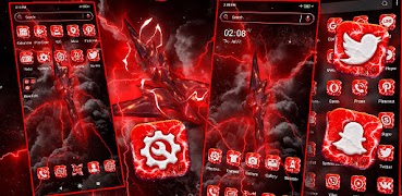 Red Thunderstorm Theme screenshot 5