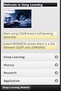 برنامه‌نما Sleep Learning عکس از صفحه