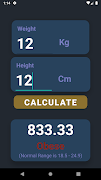5 Schermata BMI Calculator