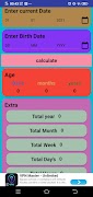 Age Calculator اسکرین شاٹ 5