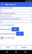 برنامه‌نما Safe Notes Pro Secure NotePad عکس از صفحه