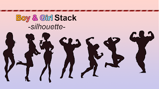 Boy & Girl Stack - Silhouette Ekran Görüntüsü 4