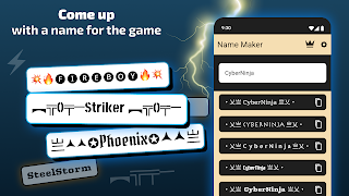 Nickname Maker: Gamer names screenshot 1