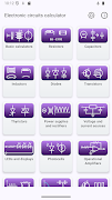Electronic circuits calculator পোস্টার