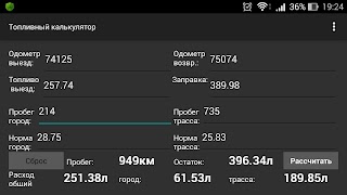 Топливный калькулятор syot layar 5