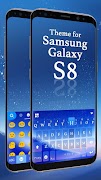 2 Schermata Tema Galaxy S8 Edge per Tastie