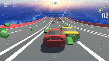 Erster Rennfahrer: Abfahrt Plakat