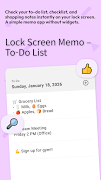 Lock Screen Memo- Notes, To-do poster