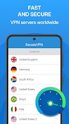 Secure VPN - Super Fast Proxy اسکرین شاٹ 1