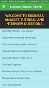Business Analyst Tutorial & Interview Questions screenshot 1