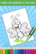 2 Schermata Butterfly Coloring Book
