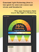 برنامه‌نما LED Light Flicker Meter عکس از صفحه