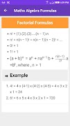 Maths: Algebra Formulas screenshot 2